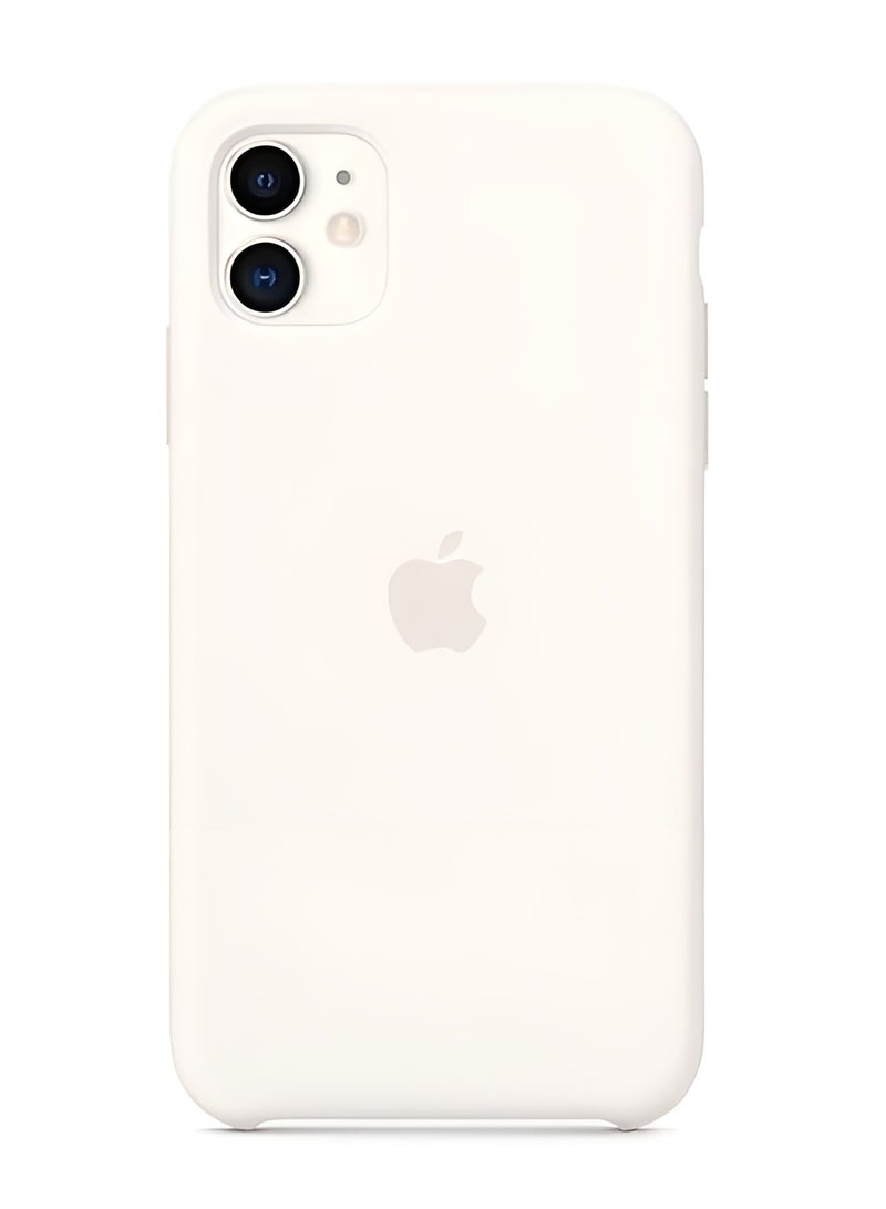IPhone 11 Case Liquid Soft Silicone iPhone 11 Cover Shockproof Protective Phone Case for iPhone 11 White - Image 1