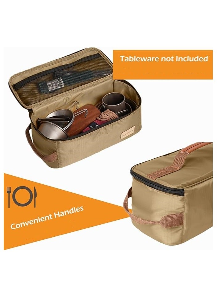 PEI  AN Portable Outdoor Camping Cookware Storage Bag, 210D Waterproof Oxford Cloth, Multifunctional Classification Organizer for Camping Utensils, Spoon, Chopstick, BBQ and Travel Cooking - Image 4