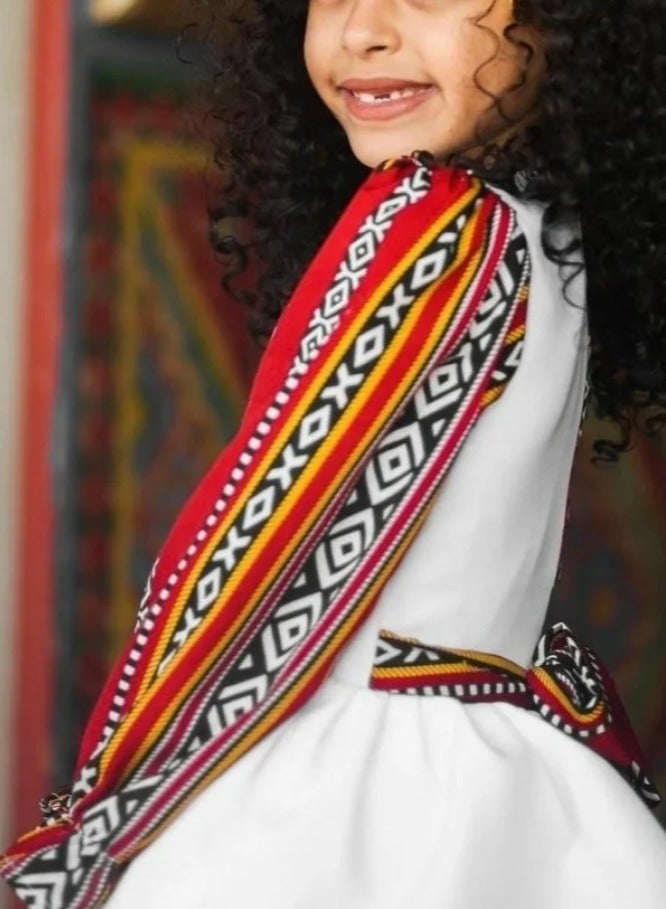 Luxurious girls' dress for Foundation Day with Sadu pattern to give you distinction and more elegance  - Image 3