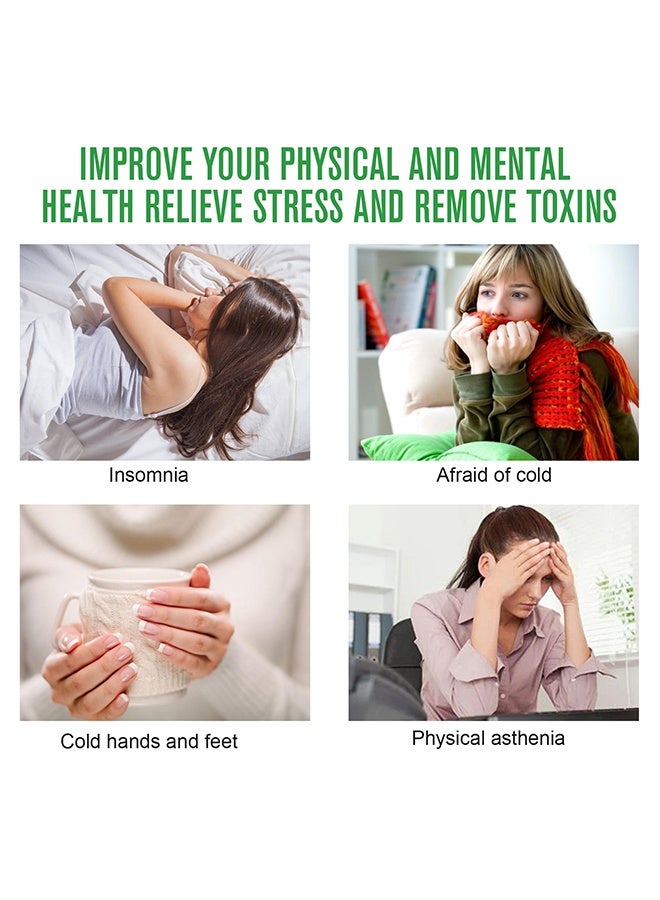 Sefudun 16 Patches Wormwood Ginger Foot Patch, Promote Blood Circulation, Improve Sleep Quality, Foot Pain Relief Patches - 70x100MM - Image 4