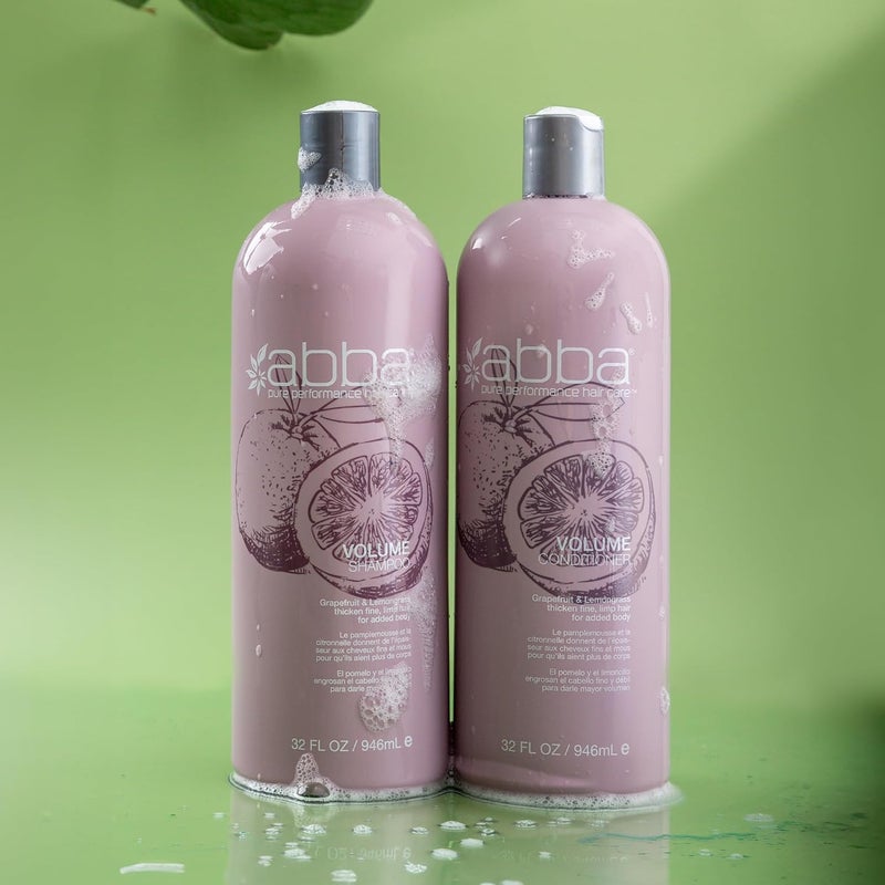 ABBA Pure Volume Conditioner with Grapefruit & Lemongrass for Fine, Limp Hair - 32 oz - Image 5