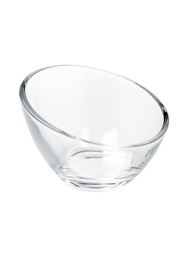Restaurantware 3 Ounce Mini Glass Bowls 6 Dishwasher-Safe Glass Prep Bowls - Incline Lead-Free Clear Glass Prep Dishes For Desserts Or Appetizers For Spices Condiments Or Ingredients - Image 2