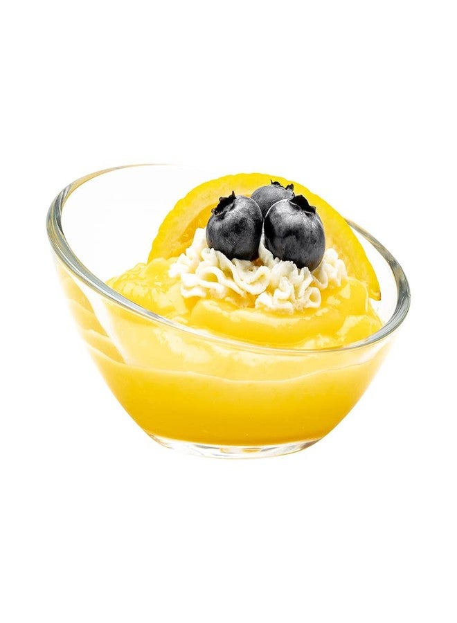 Restaurantware 3 Ounce Mini Glass Bowls 6 Dishwasher-Safe Glass Prep Bowls - Incline Lead-Free Clear Glass Prep Dishes For Desserts Or Appetizers For Spices Condiments Or Ingredients - Image 1