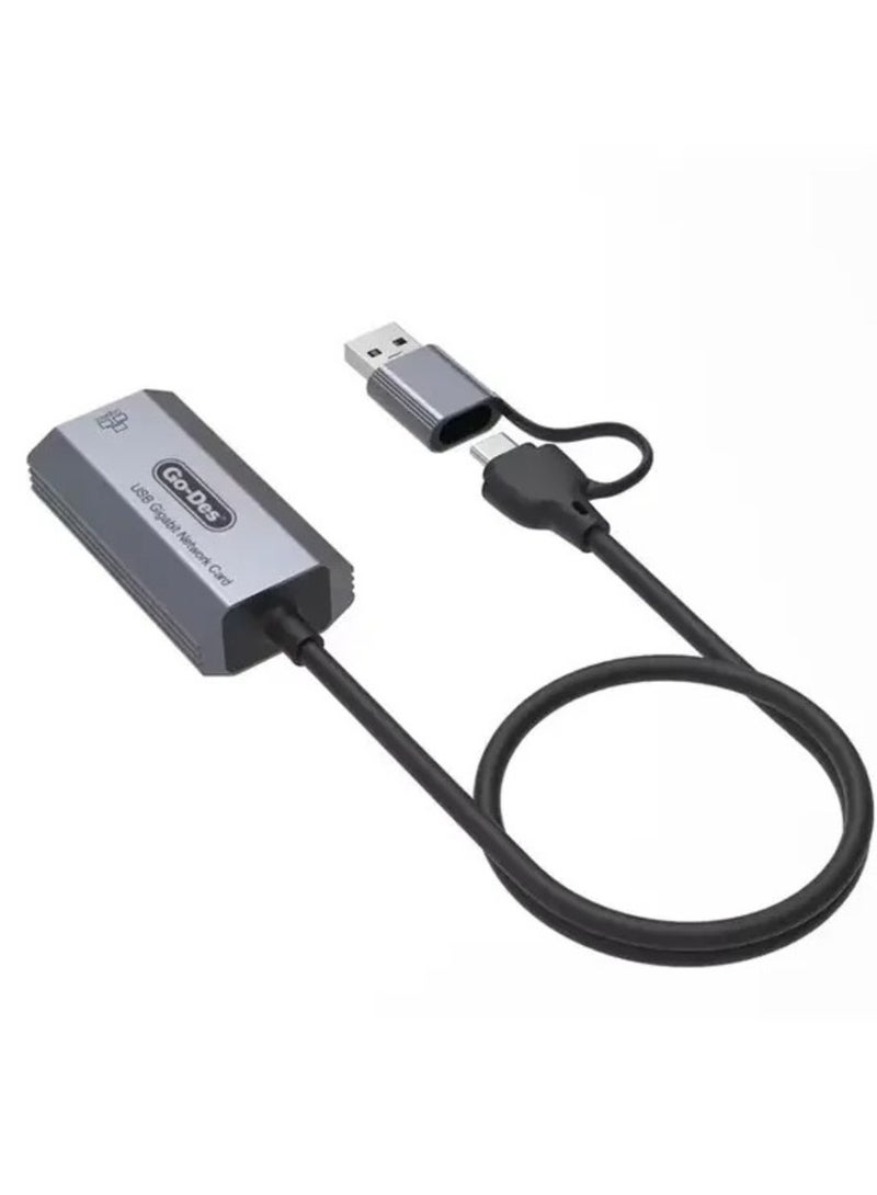 ELTRAZONE High-Speed Data Transfer & Charging Cable – Go Des GD-6836 Type-C to USB Converter - Image 2