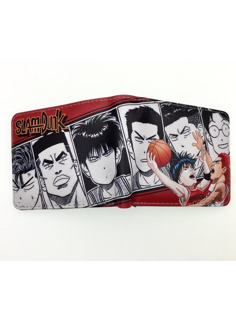 KUYING Slam Dunk, Student Card Bag, Leather Wallet 