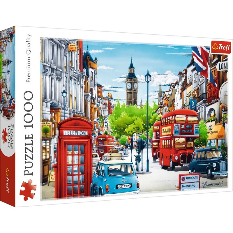 Trefl - London Street Puzzle 1000 Pieces - 10557 - Image 1