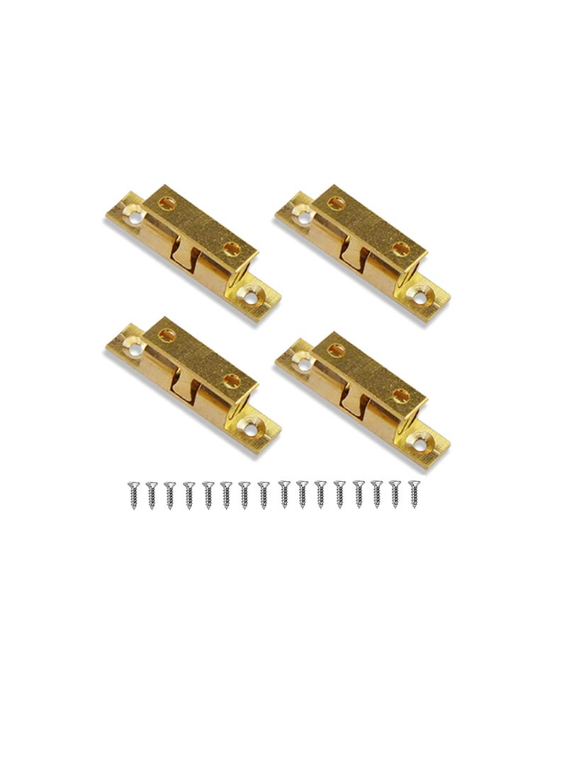 ROBUSTLINE Robustline Ball Tension Catch,Furniture Cabinet Door Brass Double Ball Roller Catch Latch, Adjustable Double Ball Tension Roller Catch Latch Hardware (12 pcs)  - Image 1