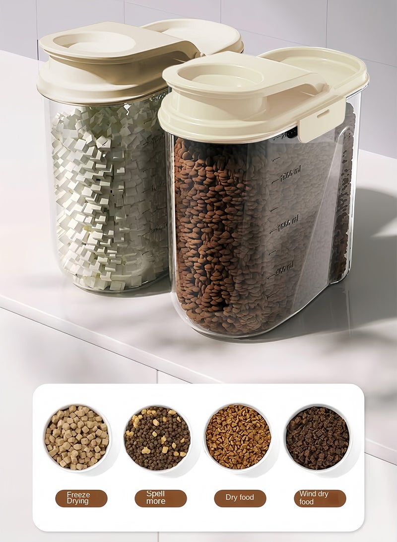 كيدل حاوية تخزين أغذية الحيوانات الأليفة حاوية تخزين أغذية القطط للكلاب والقطط والطيور والحيوانات الأخرى - Image 4