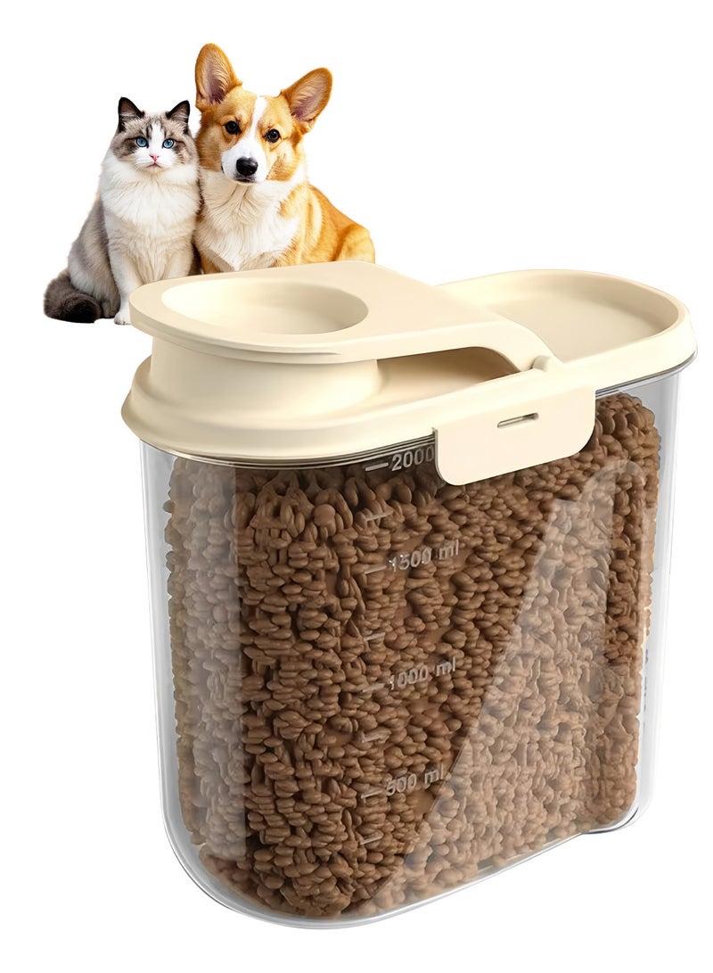 كيدل حاوية تخزين أغذية الحيوانات الأليفة حاوية تخزين أغذية القطط للكلاب والقطط والطيور والحيوانات الأخرى - Image 1