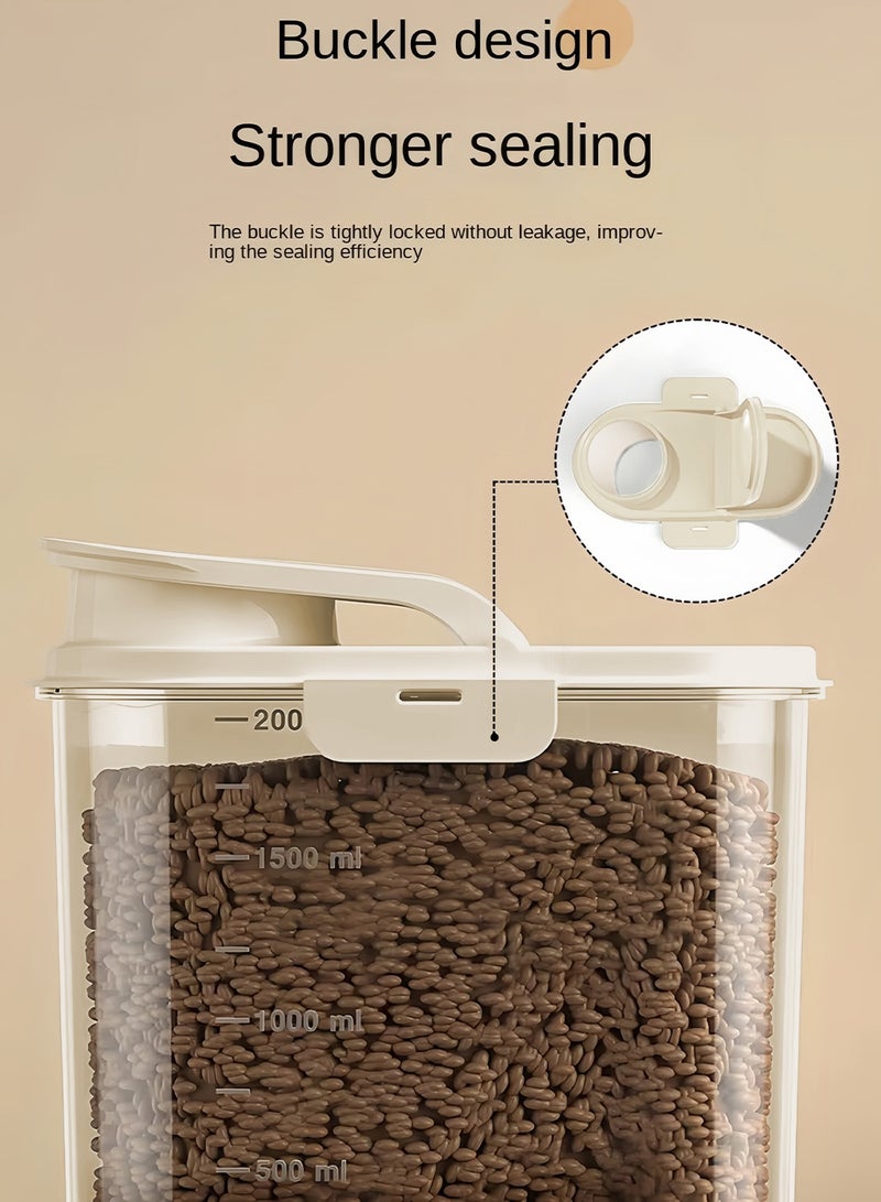 كيدل حاوية تخزين أغذية الحيوانات الأليفة حاوية تخزين أغذية القطط للكلاب والقطط والطيور والحيوانات الأخرى - Image 2