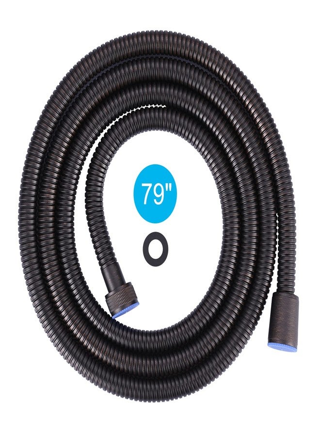 ALEASHA 79 Inches Shower Hose Oil-Rubbed Bronze Finished, ALEASHA SUS 304 Stainless Steel Extra Long Shower Head Hose Replacement Handheld Shower Head Hose for Pet Bathroom Bathing Cleaning - Image 1