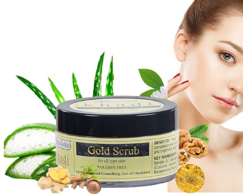 Khadi Rishikesh Herbal Gold Scrub-50gm - Image 4