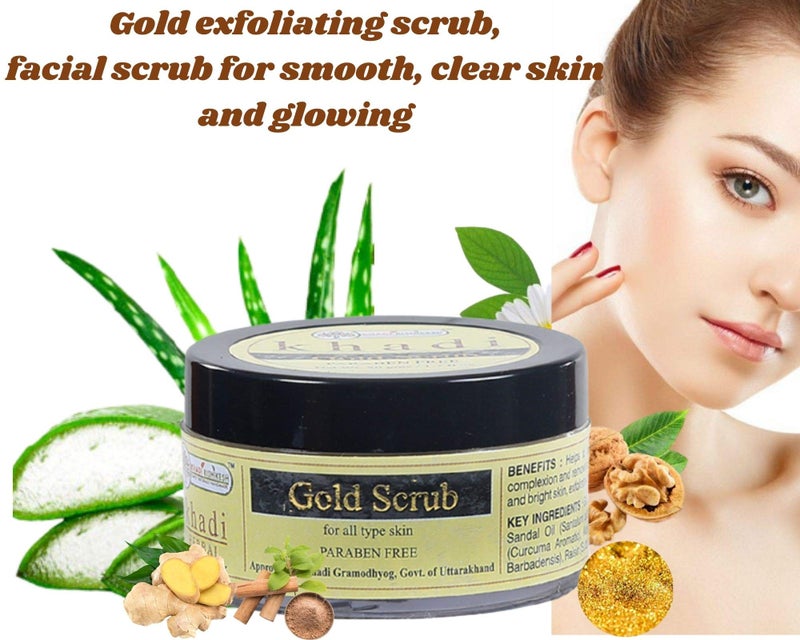 Khadi Rishikesh Herbal Gold Scrub-50gm - Image 3