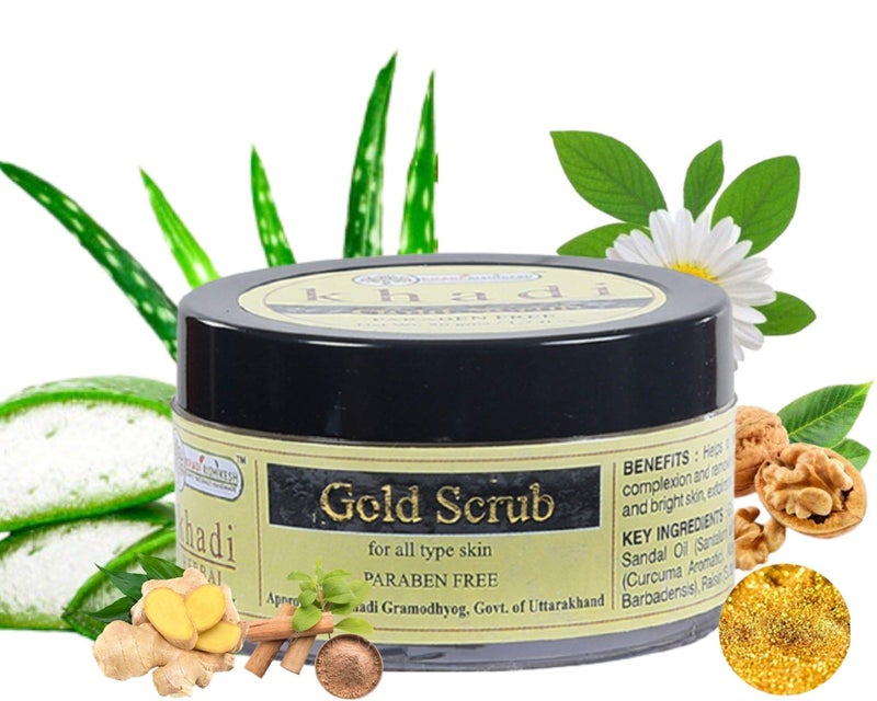 Khadi Rishikesh Herbal Gold Scrub-50gm - Image 2