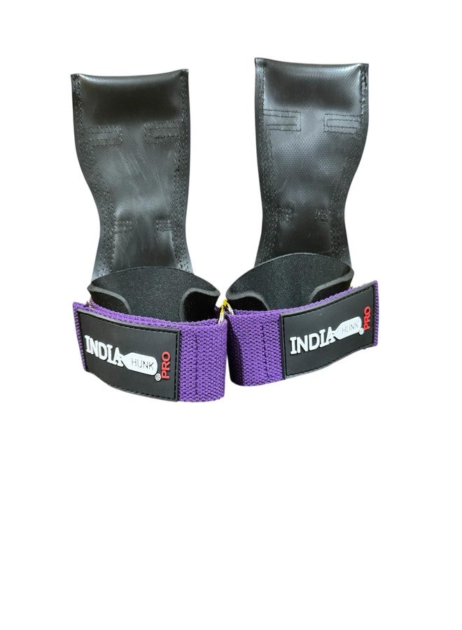 INDIA HUNK Premium Anti-Slip Gym Grips for Weightlifting & Crossfit | Superior Hand Protection, Sweat-Resistant, Durable Workout Grips | Purple | New 2026 - Image 1