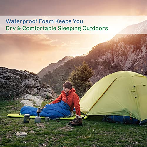 Wakeman Foam Sleeping Pad - Lightweight 0.5-Inch Mat for Camping, Cots, Tents, Backpacking, and Yoga - Non-Slip and Waterproof with Handle by Wakeman (Black) - Image 3