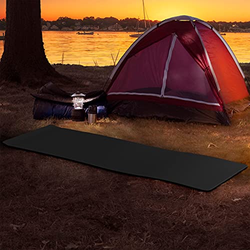 Wakeman Foam Sleeping Pad - Lightweight 0.5-Inch Mat for Camping, Cots, Tents, Backpacking, and Yoga - Non-Slip and Waterproof with Handle by Wakeman (Black) - Image 5