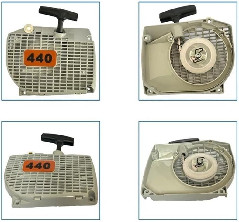 مجموعة إعادة تشغيل سحب لفائف الارتداد لقطع غيار منشار سلسلة Stihl MS440 MS460 - Image 4