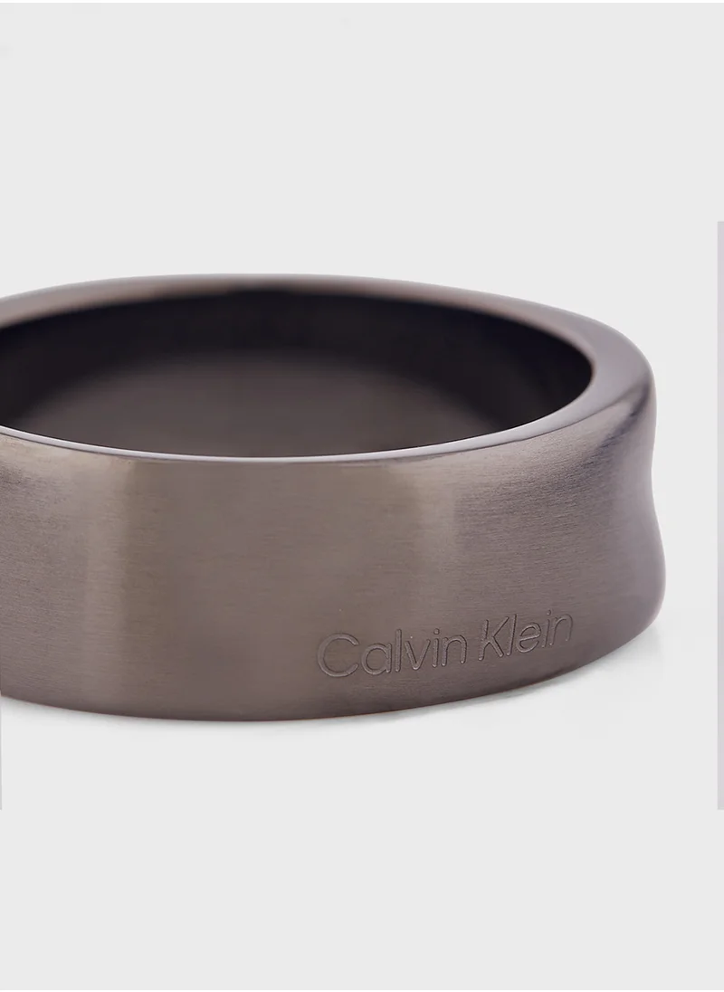 CALVIN KLEIN Ck Metallic Waves  Ring