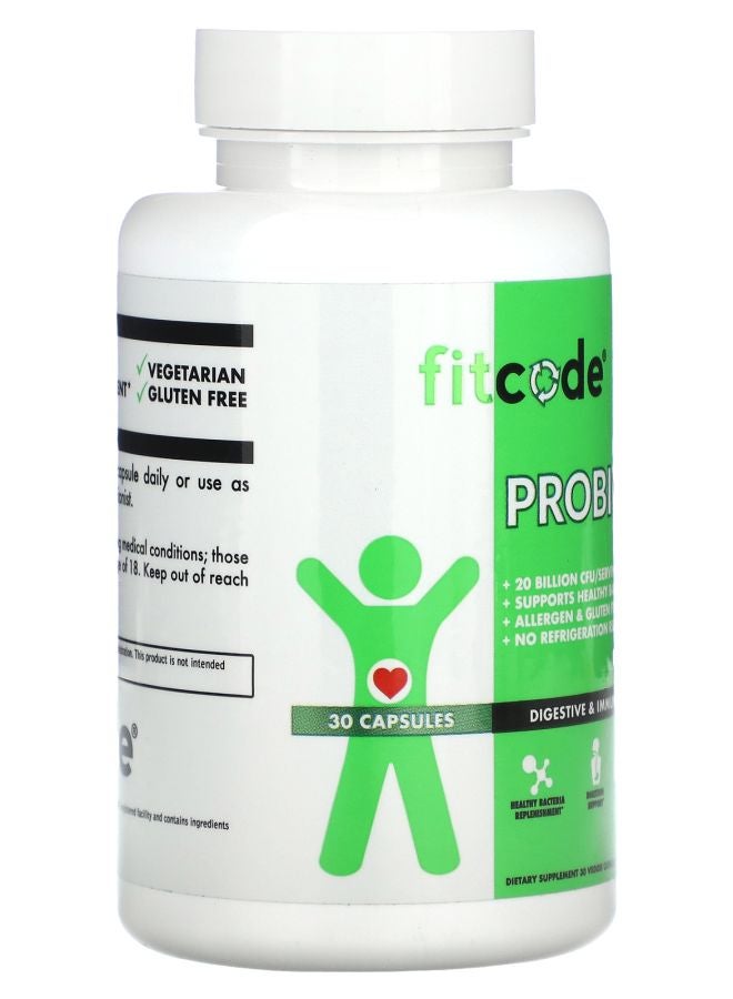 fitcode Probiotic 30 Veggie Capsules - Image 2