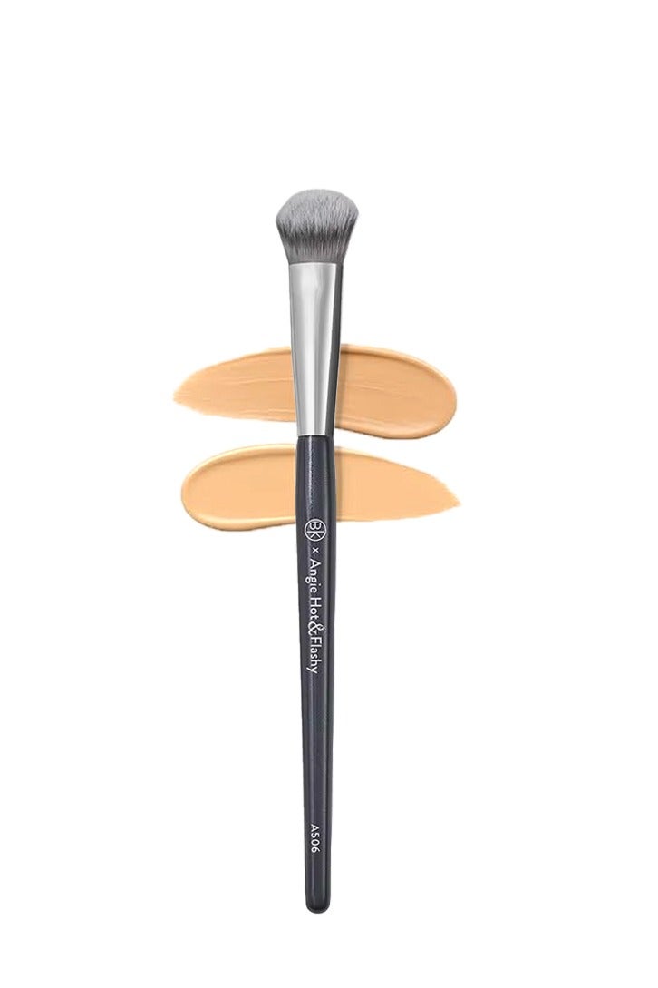 BK BEAUTY Angie Hot & Flashy A506 Concealer Brush - "Kitten Paw" Face Brush - Under -Eye Concealing and Contouring - Makeup Brushes - Image 1