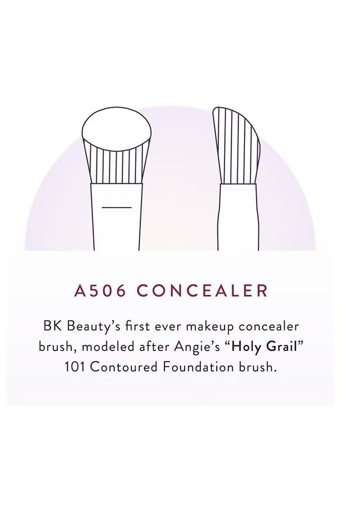 BK BEAUTY Angie Hot & Flashy A506 Concealer Brush - "Kitten Paw" Face Brush - Under -Eye Concealing and Contouring - Makeup Brushes - Image 4