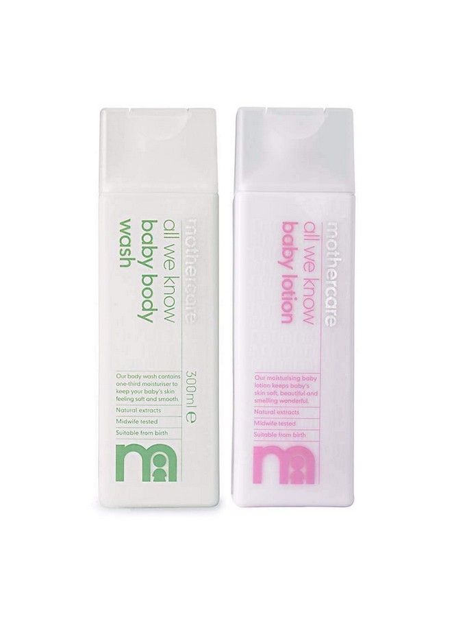 mothercare All We Know Baby Body Wash And Lotion 600Ml (White)Set Of 2 - Image 2