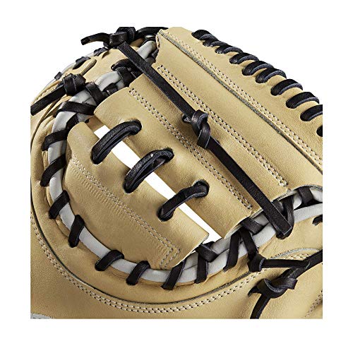 Wilson 2021 A2000 CM33 33" Baseball Catcher's Mitt - Blonde/Black, Right Hand Throw - Image 5