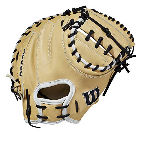 Wilson 2021 A2000 CM33 33" Baseball Catcher's Mitt - Blonde/Black, Right Hand Throw - Image 1