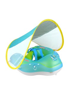 General Baby Swim Flotation, Inflatable Baby Pool Flotation with SPF 50+ Awning and Safety Bottom Support, Baby Swim Ring Set for Toddlers 2-6 years old  - Image 1