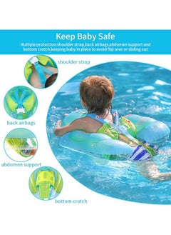 General Baby Swim Flotation, Inflatable Baby Pool Flotation with SPF 50+ Awning and Safety Bottom Support, Baby Swim Ring Set for Toddlers 2-6 years old  - Image 2