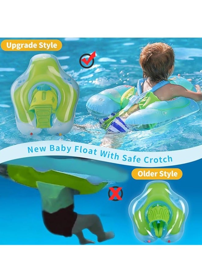 general Baby Swim Flotation, Inflatable Baby Pool Flotation with SPF 50+ Awning and Safety Bottom Support, Baby Swim Ring Set for Toddlers 2-6 years old - Image 3
