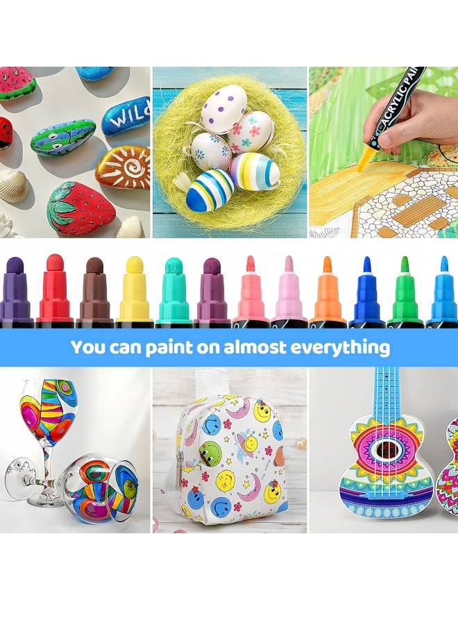 أكريليك يمكن استخدام 36 لونًا من العلامات ذات الرأسين كعلامات ويمكن رسمه - Image 4