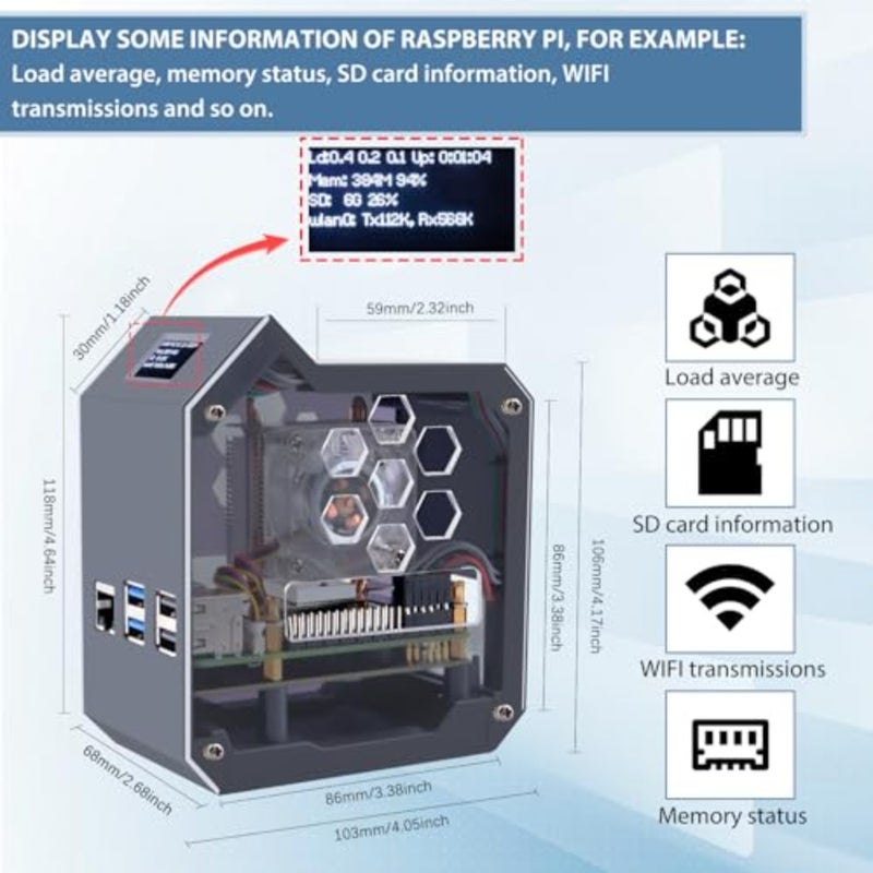 N07 MiniTower NVMe NAS Kit لـ Raspberry Pi 5 - Image 4
