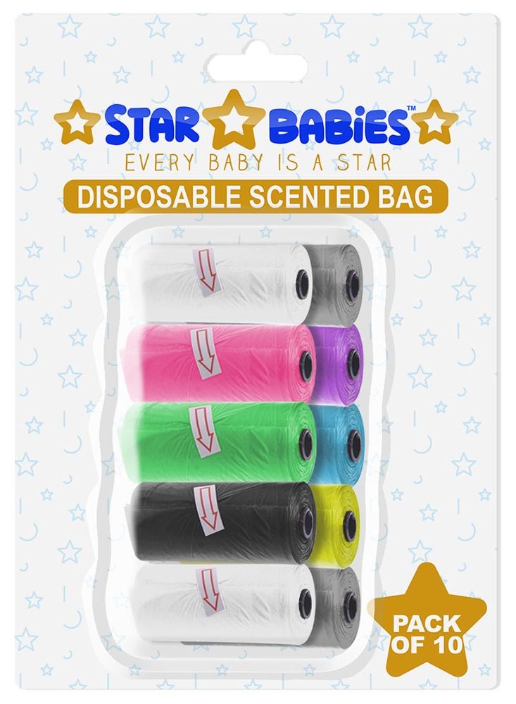 STAR BABiES Scented Bag Blister - Pack of 10 - Assorted - Image 1