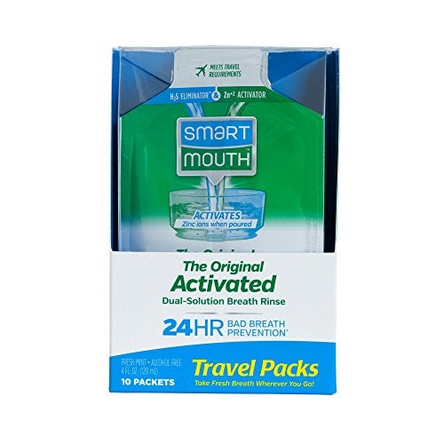 SmartMouth Mouthwash Packets Clean Mint 10 Count