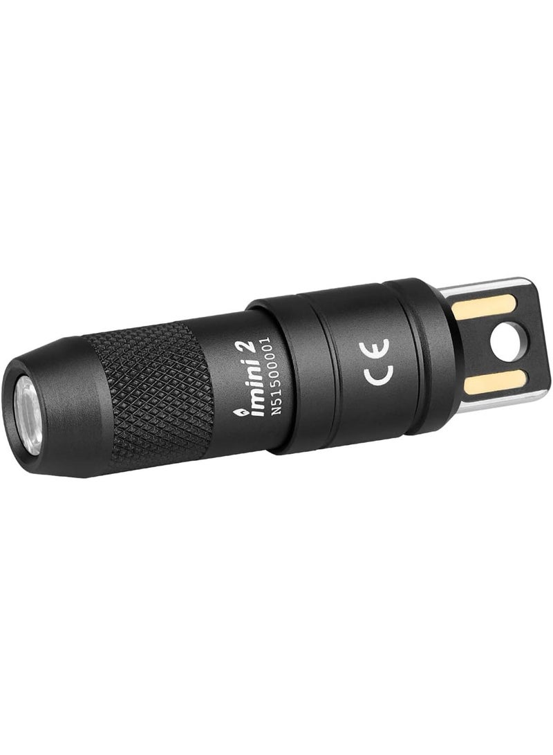 أولايت كشاف OLIGHT iMini 2 للمفاتيح، مصباح يدوي صغير، إضاءة LED بقوة 50 لومن، مدى إضاءة 21 متراً، عمر بطارية 60 دقيقة، كشاف للاستخدام اليومي، يمكن تعليقه على حلقة المفاتيح، مثالي للحمل اليومي وإضاءة الطوارئ. - Image 1