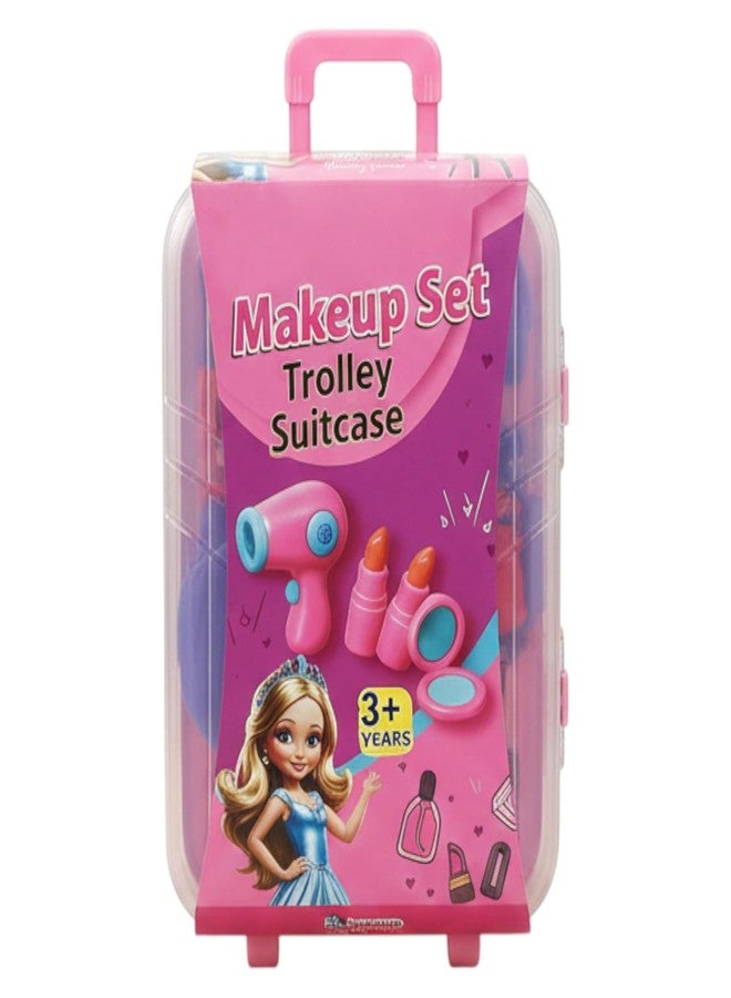 Toyfinity Kids Beauty Set Toy with 5 Accessories Girls Make up Toy Set Pink Beauty Makeup Beauty Set Toy for Girls Pretend Play Fun - Image 1