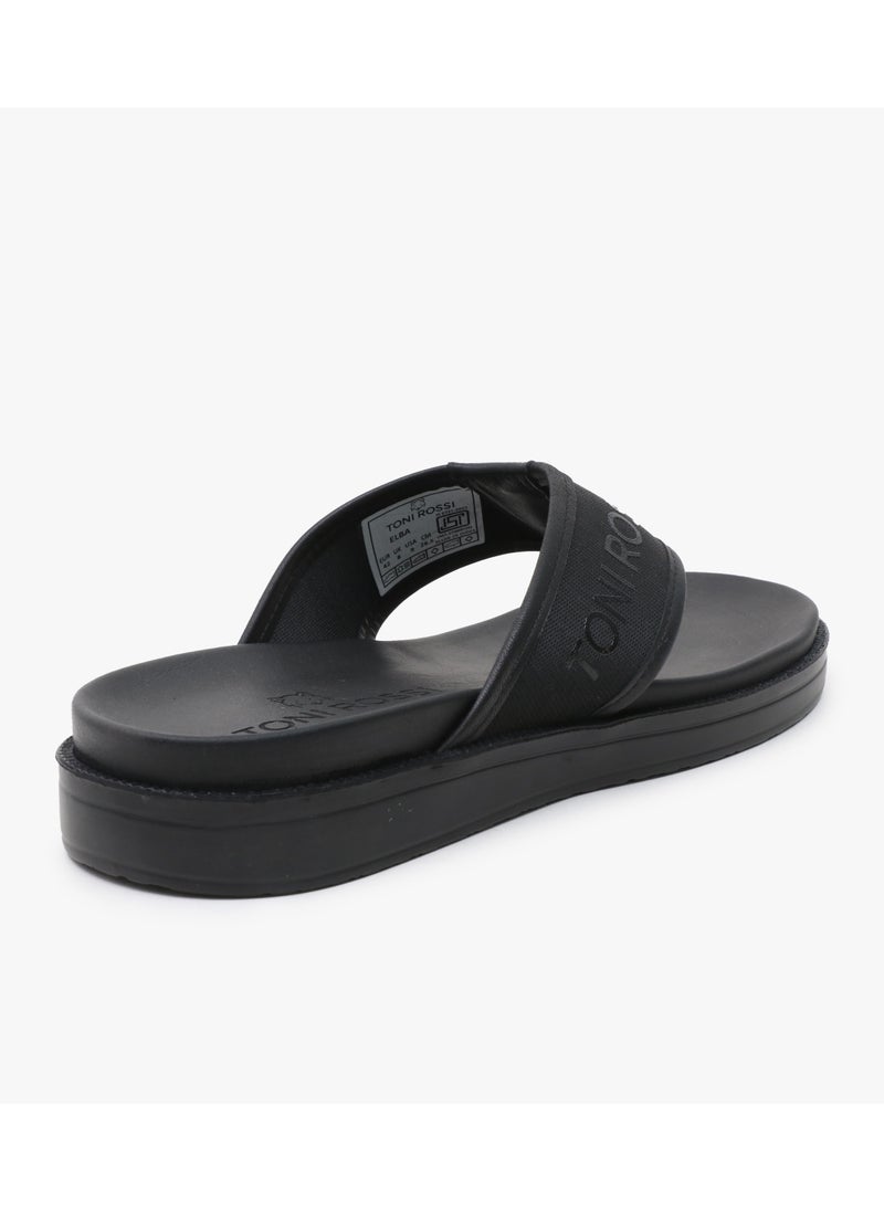 TONI ROSSI Logo Print Thong Flip Flops  - Image 3