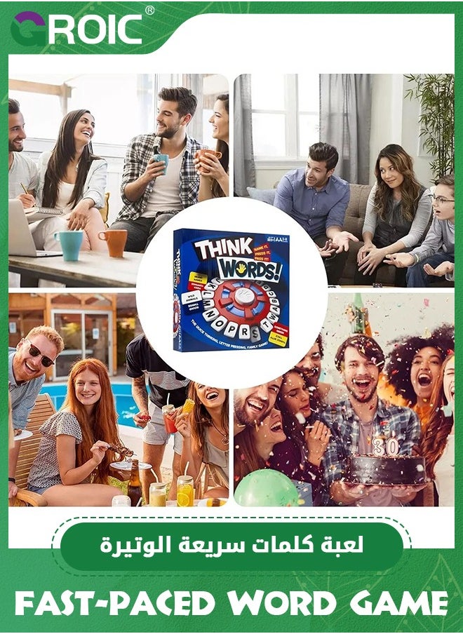 GROIC - TAPPLE Word Game with Cards, Fast-Paced Family Board Game for Kids, Choose a Category & Race Against The Timer to be The Last Player, Learning Educational Toys Learning Game for All Ages - Red - Image 1