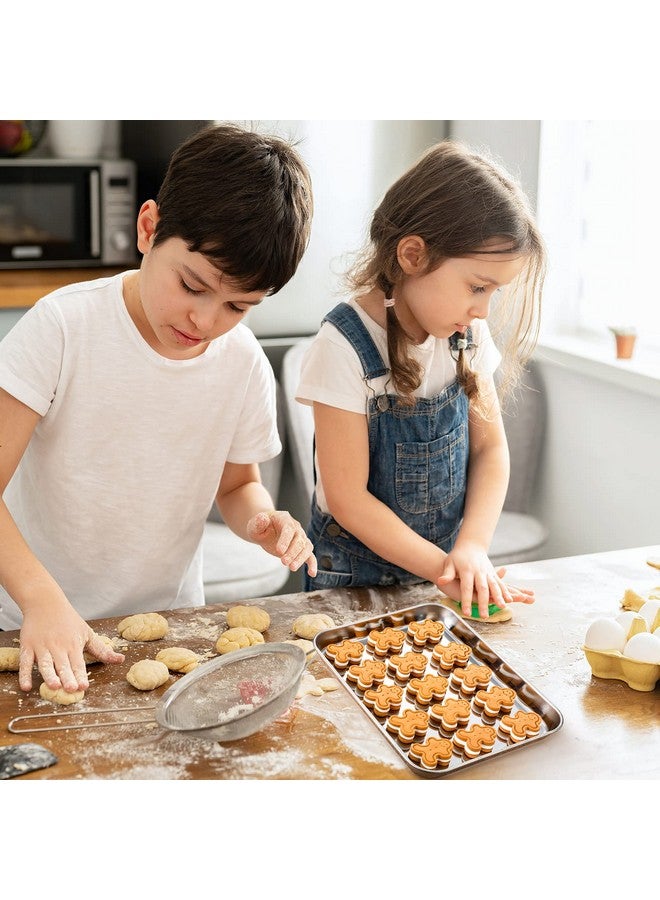 Potchen Baking Sheet Pan Set Cookie Sheet Small Toaster Oven Pans Stainless Steel Tray Barbecue Grill Pan Rectangle Trays Oven, Non-stick, Easy Clean(12 Pcs) - Image 5