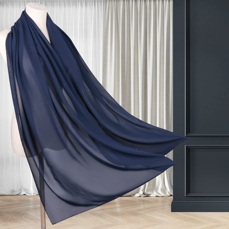 Ladiery Chiffon Shawl Wraps for Women Evening Dresses, Elegant Soft Sheer Shawls for formal dressy Bride Wedding - Image 3