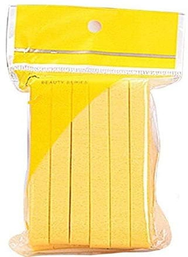Luxuria Facial Cleansing Sponges, Pack of 6, Yellow and Beige - Image 1