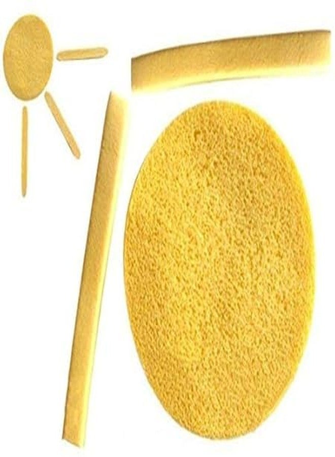 Luxuria Facial Cleansing Sponges, Pack of 6, Yellow and Beige - Image 3