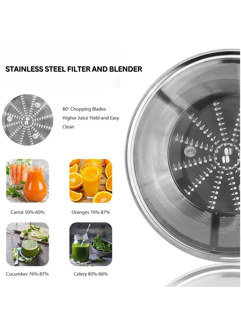 Danish Design Fruit Juicer | Self-Cleaning Cold Press Juice Extractor | 3-Speed Precision Control | Large 3.0L Pulp Container | 800ml Juice Jug | Overheat Protection | BPA-Free, Easy to Clean | Powerful 800W Motor