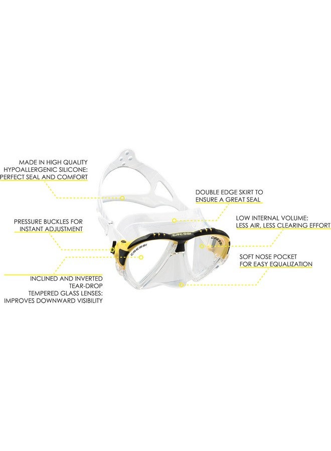Cressi Matrix Clear/Yellow - Image 2