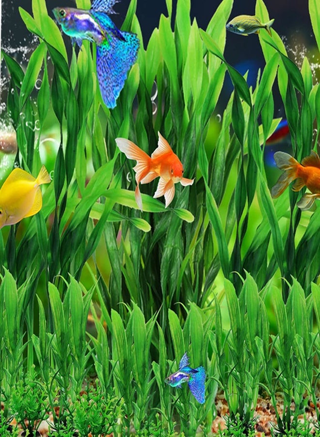وهاواي 10pcs Artificial Seaweed Tall Water Plants for Aquarium Lifelike Decor Fish Tank Plants Aquarium Plant Decorations 31cm Green - Image 4