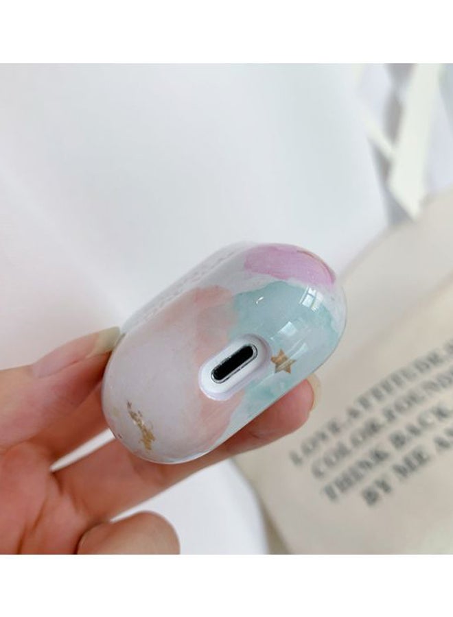 Alyashmac Always Look On The Bright Side Printed Case Cover For Apple AirPods Pro Pink/White/Blue - Image 2