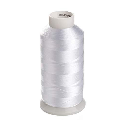 Simthreads 2 Bobbin Thread for Sewing and Embroidery Machine 5500 Yards Each - 60WT Polyester Bobbin Fill Thread Bottom Threads (1 White 1 Black) - Image 4
