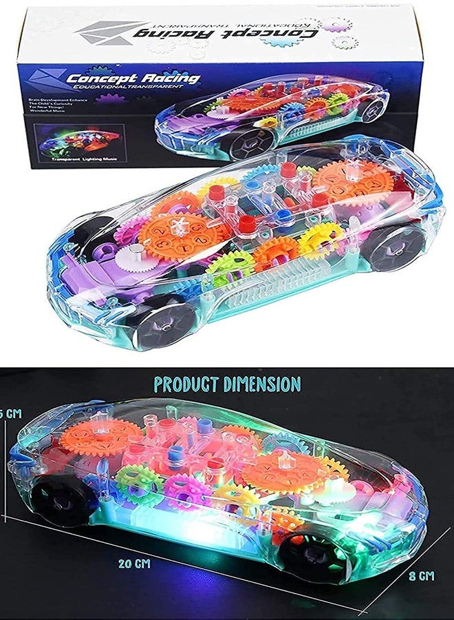 AMRAD 3D Car with 360 Degree Rotation, Gear Simulation Mechanical Car, Sound & Light Toys for Kids Boys & Girls (Multi Color) (Multi Design) - Image 5